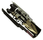 One of the sectioned pneumatic reflex proximity detectors used on the Pneumatic training course