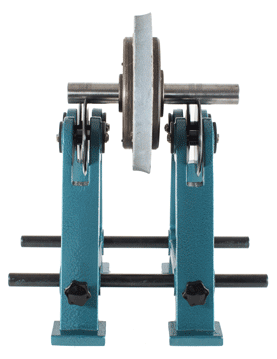 The wheel balancing rig used by candidates on the Abrasive Wheels training course
